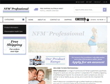 Tablet Screenshot of nfmprofessional.com.au
